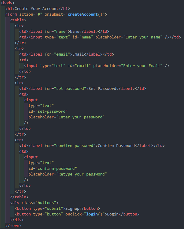 Membuat Form Dengan Implementasi Javascript